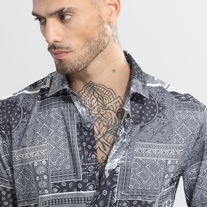 Bohemian Bliss Grey Shirt