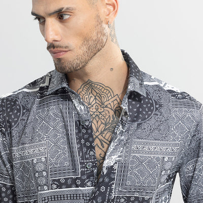 Bohemian Bliss Grey Shirt