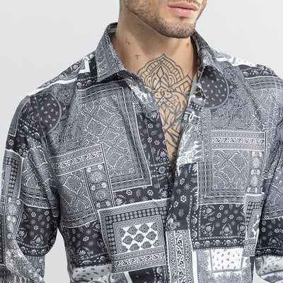 Bohemian Bliss Grey Shirt