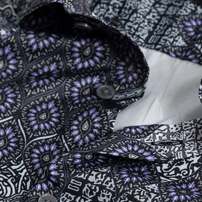 Multi Motif Grey Shirt