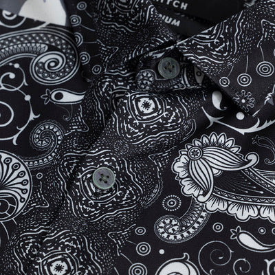 Paisley Mosaic Grey Shirt