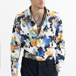 Splatter Ink White Shirt