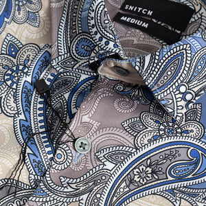 Paisley Ornate Blue Shirt