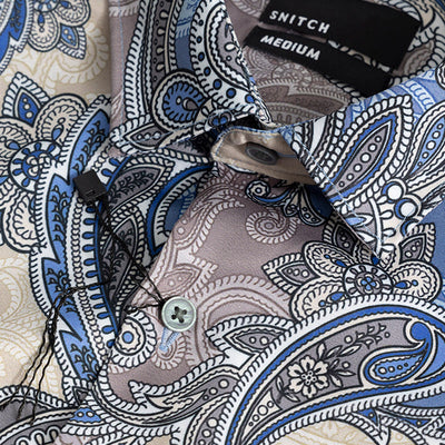 Paisley Ornate Blue Shirt