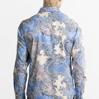 Paisley Ornate Blue Shirt