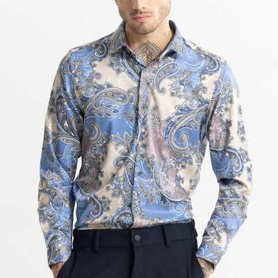 Paisley Ornate Blue Shirt