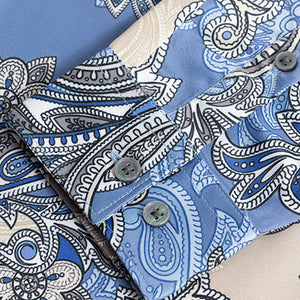 Paisley Ornate Blue Shirt