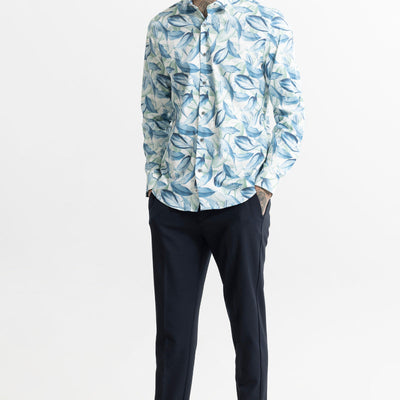 Autumn Burst Blue Shirt