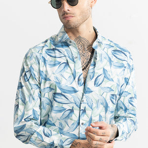 Autumn Burst Blue Shirt