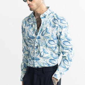 Autumn Burst Blue Shirt