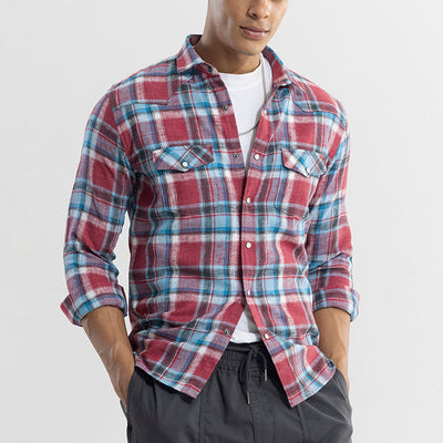 Tartan Tango Red Checks Shirt
