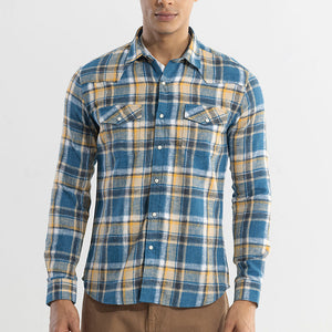 Tartan Tango Blue Checks Shirt
