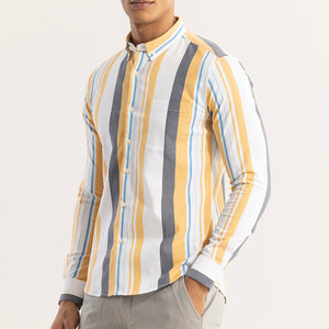 Retro Stripe Yellow Shirt