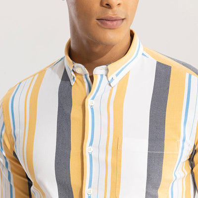 Retro Stripe Yellow Shirt