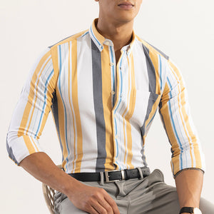 Retro Stripe Yellow Shirt