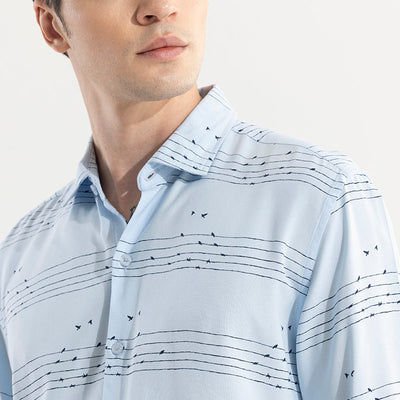 String Sparrow Blue Shirt