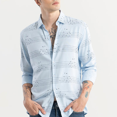 String Sparrow Blue Shirt