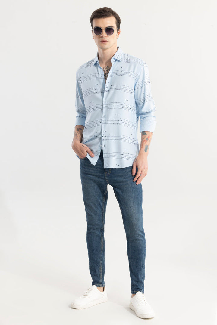 String Sparrow Blue Shirt