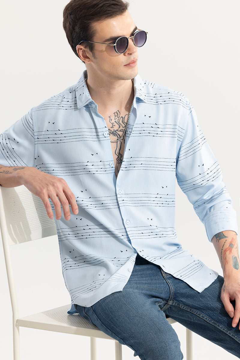 String Sparrow Blue Shirt