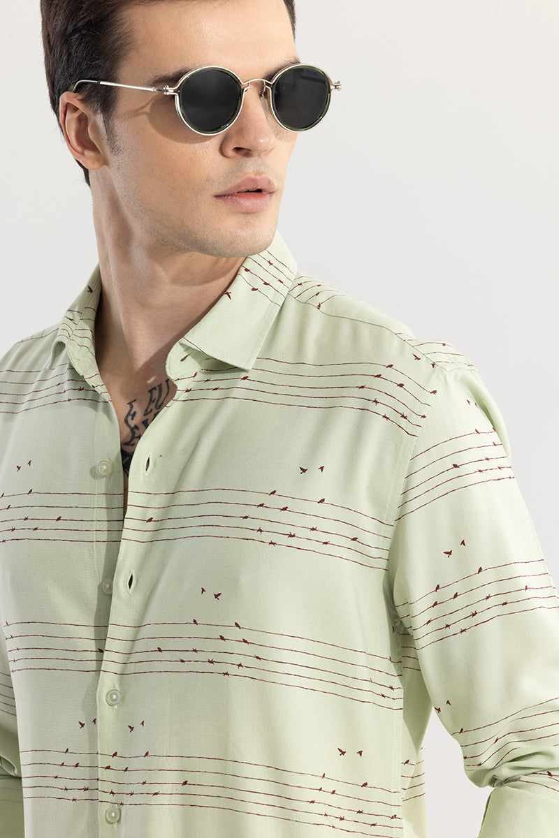 String Sparrow Green Shirt