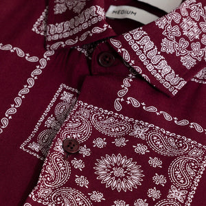 Pixel Paisley Red Shirt