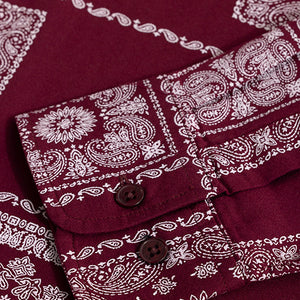 Pixel Paisley Red Shirt