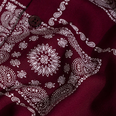 Pixel Paisley Red Shirt