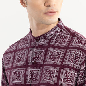 Gridart Maroon Shirt