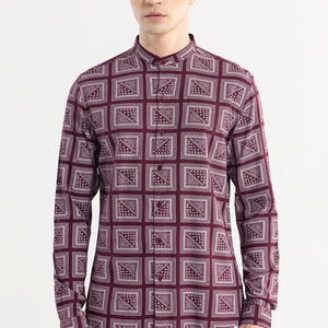 Gridart Maroon Shirt