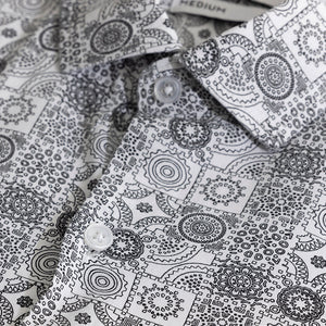 Imprint Motif White Shirt