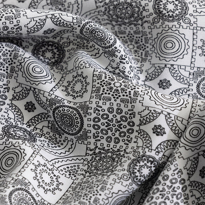 Imprint Motif White Shirt