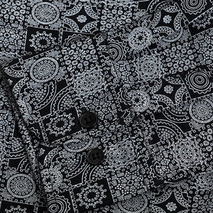 Imprint Motif Black Shirt