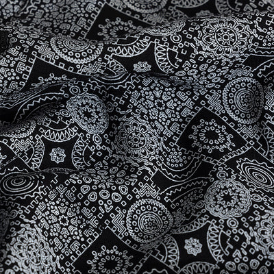 Imprint Motif Black Shirt