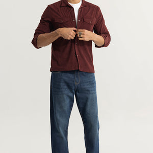 Cord Couture Maroon Overshirt