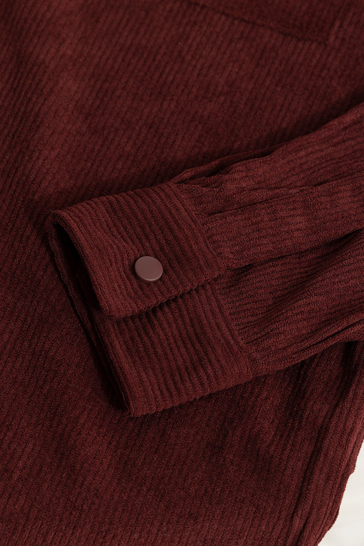 Cord Couture Maroon Overshirt