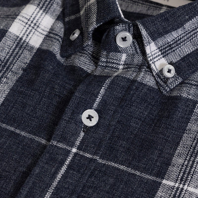 Widegrid Navy Checks Shirt