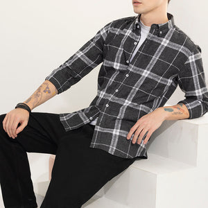 Widegrid Black Checks Shirt