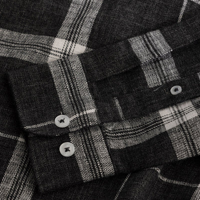 Widegrid Black Checks Shirt