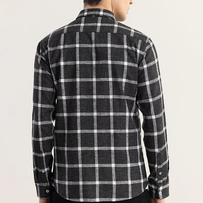 Plazagrid Black Checks Shirt