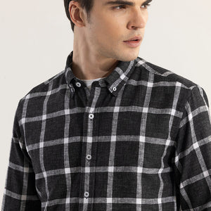 Plazagrid Black Checks Shirt
