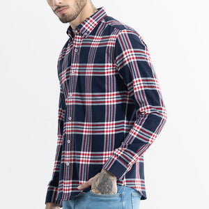 Boldsquare Navy Checks Shirt