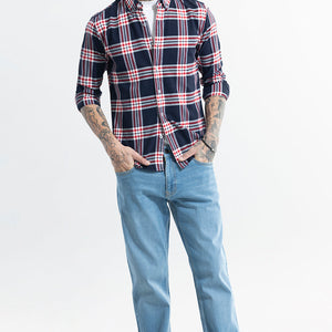 Boldsquare Navy Checks Shirt
