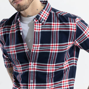 Boldsquare Navy Checks Shirt