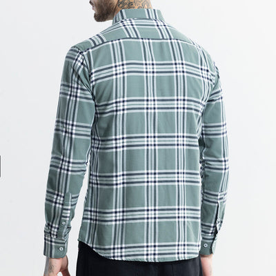 Boldsquare Sage Green Checks Shirt