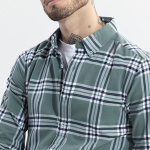 Boldsquare Sage Green Checks Shirt