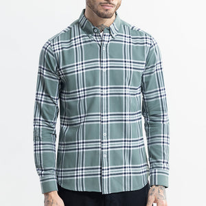 Boldsquare Sage Green Checks Shirt