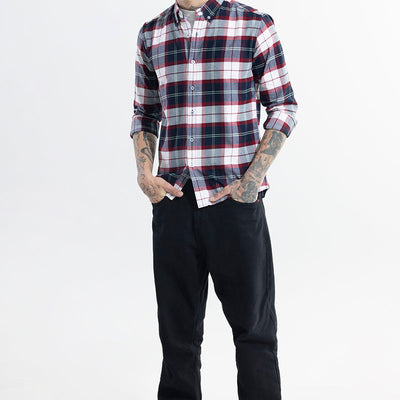 Boldsquare Grey Checks Shirt