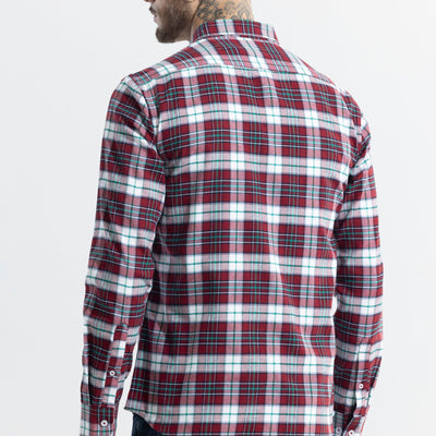 Boldsquare Garnet Red Checks Shirt