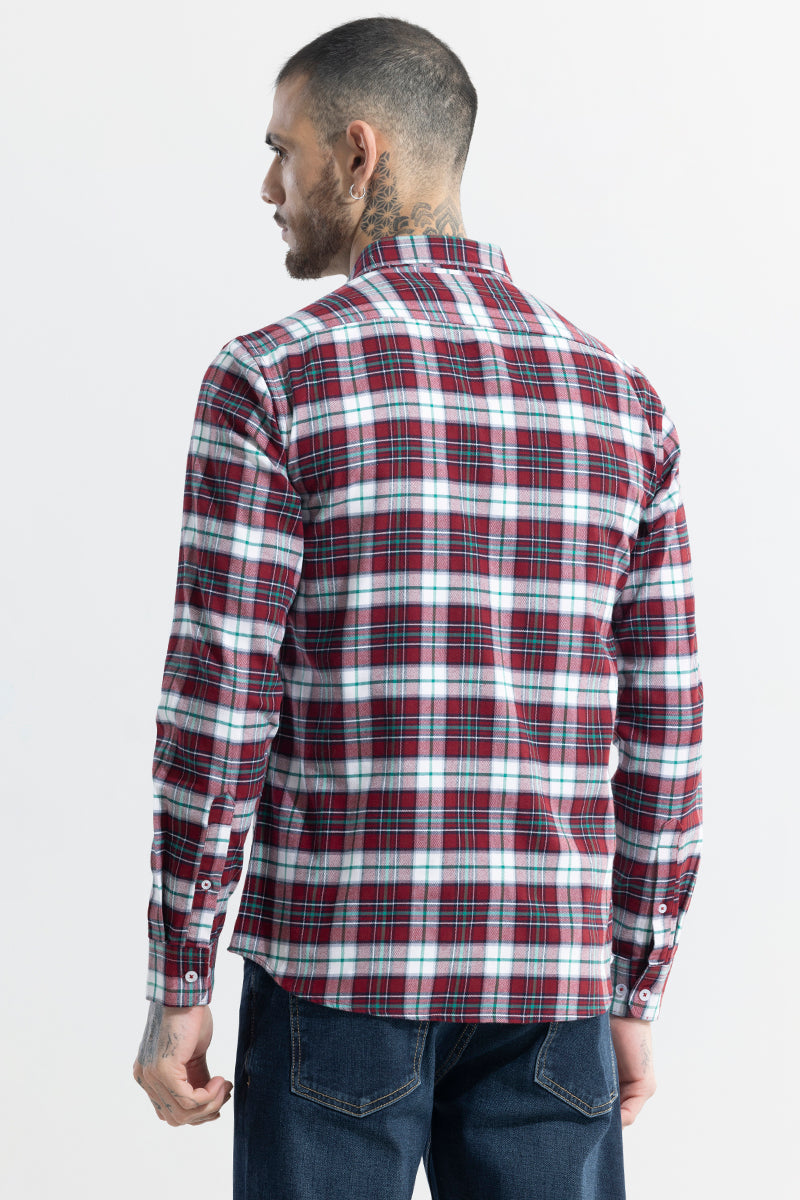 Boldsquare Garnet Red Checks Shirt