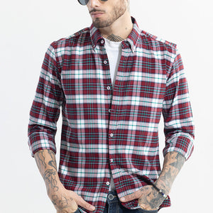 Boldsquare Garnet Red Checks Shirt